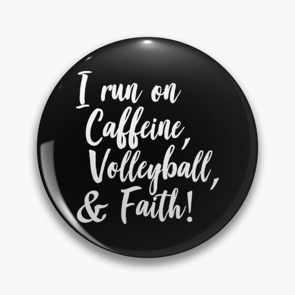 Item preview, I Run On Caffeine Volleyball And Faith Team Jesus Gift Classic T-Shirt designed and sold by ayeshadanaqws.