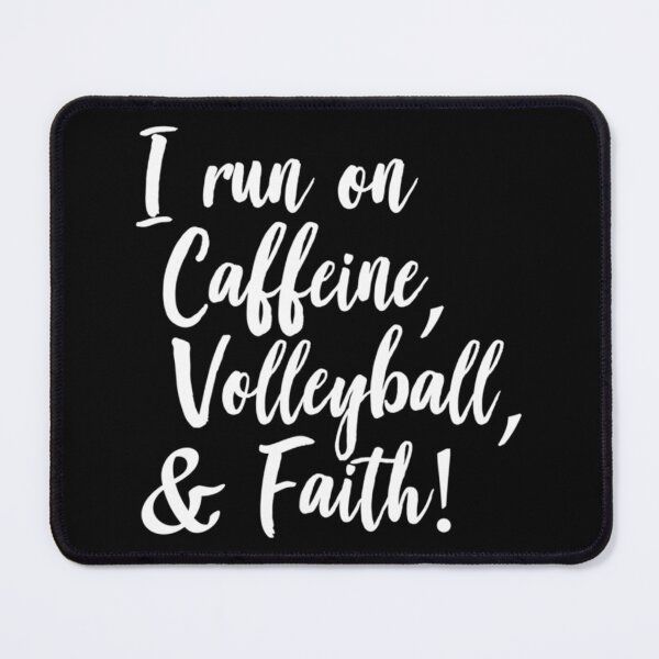 Item preview, I Run On Caffeine Volleyball And Faith Team Jesus Gift Classic T-Shirt designed and sold by ayeshadanaqws.