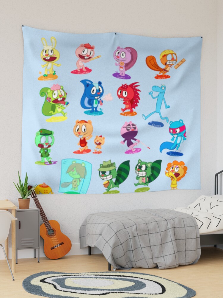 Happy Tree Friends Characters Flippy Giggles Petunia Handy Toothy