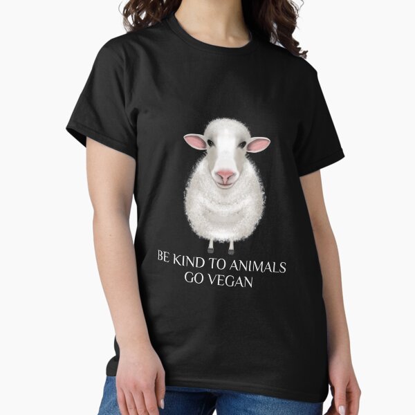 Item preview, BE KIND TO ANIMALS GO VEGAN SHEEP designed and sold by wiboandbear.
