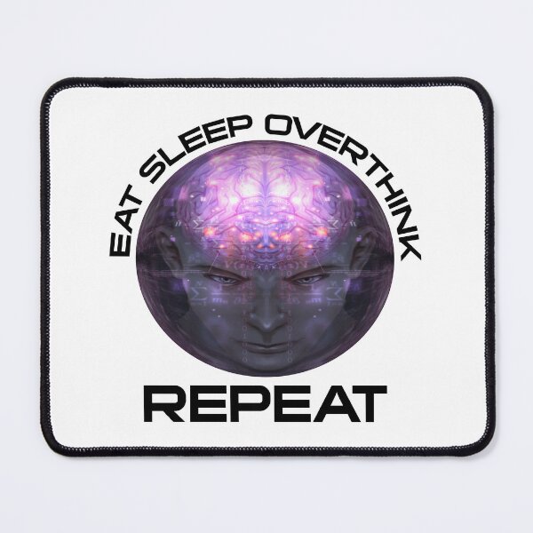 Item preview, Eat Sleep Overthink Repeat - Dark designed and sold by SystemLion.