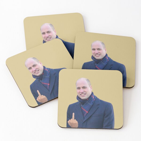 Item preview, Prince William Middle Finger Funny Platinum Jubilee Sticker designed and sold by Teetans.