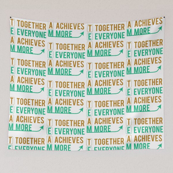 Item preview, Together Everyone Achieves More Friends Forever Endless  Friendship forever Art Soft Happy Life Apparel Essential Motivation Inspiration Joy Mood designed and sold by DesignByHeartUK.