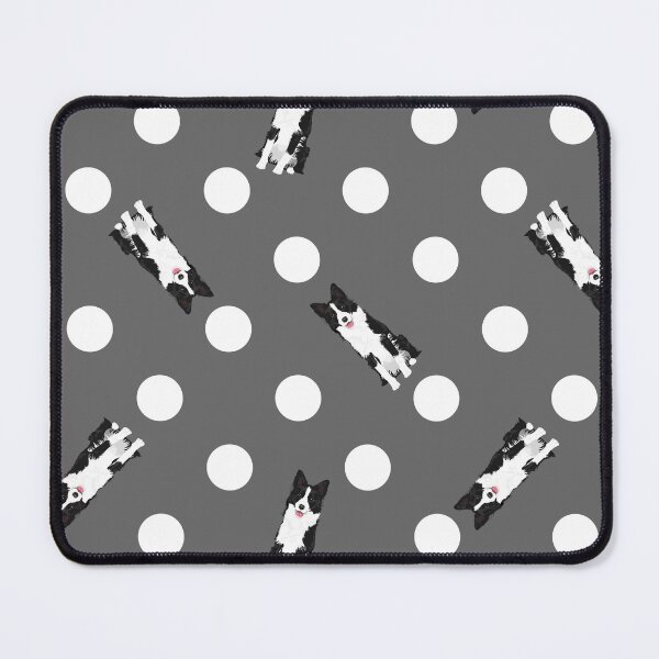 Item preview, Polka Dogs - Black/White Border Collie Grey designed and sold by PenelopeJaneArt.