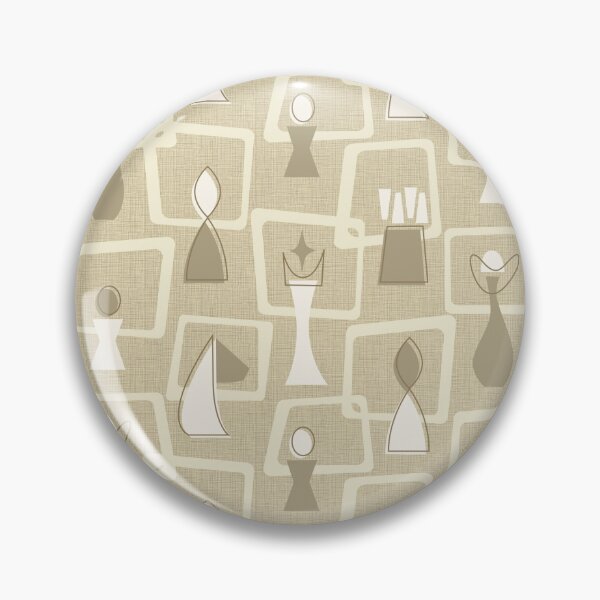 Item preview, Mid Century Chess - Beige - Neutral designed and sold by miavaldez.