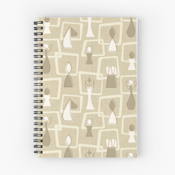 Item preview, Mid Century Chess - Beige - Neutral designed and sold by miavaldez.