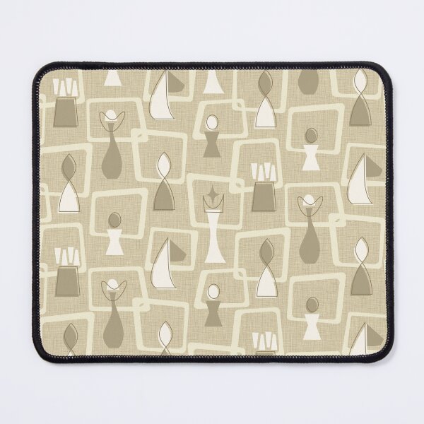 Item preview, Mid Century Chess - Beige - Neutral designed and sold by miavaldez.