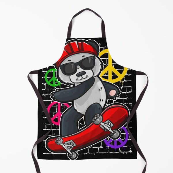 Item preview, Panda Skateboard Tricks Street Design Peace Signs designed and sold by NomYen ..