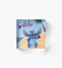 Aloha von Stitch Acrylblock