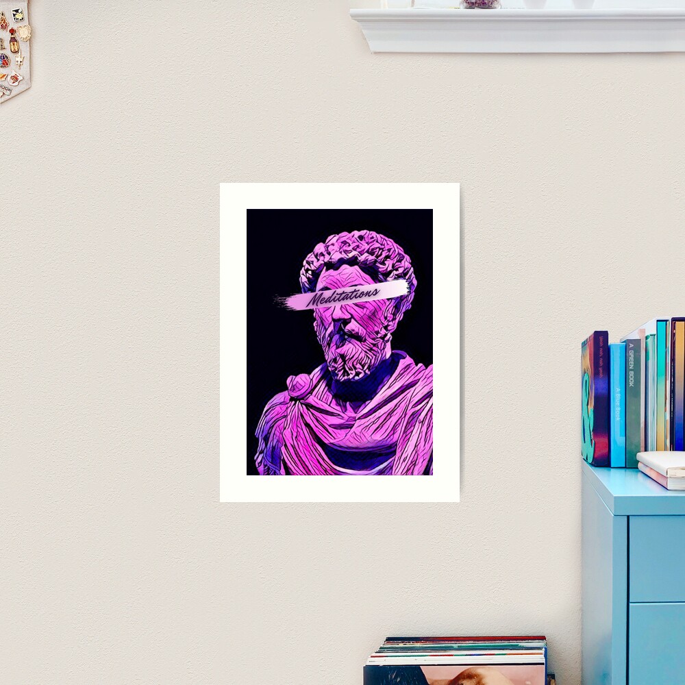 Meditations - Marcus Aurelius, an art print by sk moon - INPRNT