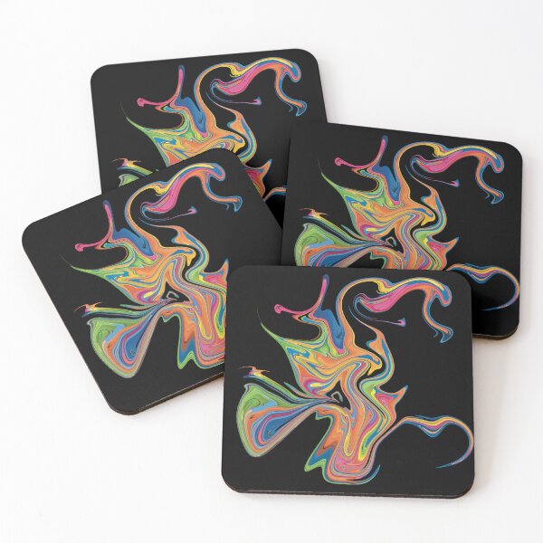 Item preview, Colorful Abstract Fluid Art designed and sold by Lucky-Town-Art.