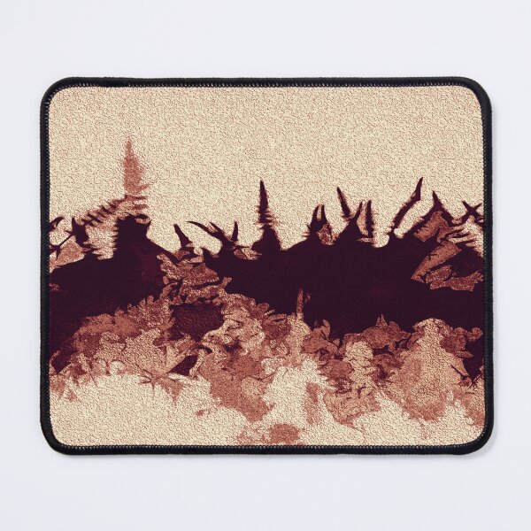 Item preview, Silhouette of copper flower field designed and sold by SulkaCreative.
