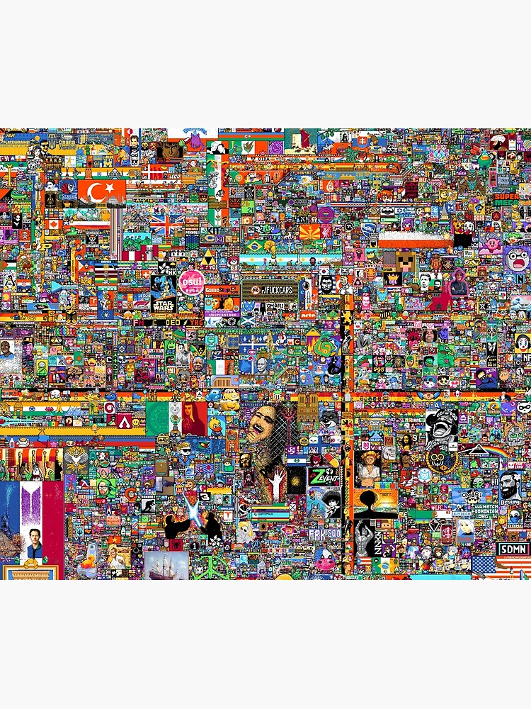 Reddit Place 2022 - final version Tapestry for Sale by redoARTstore