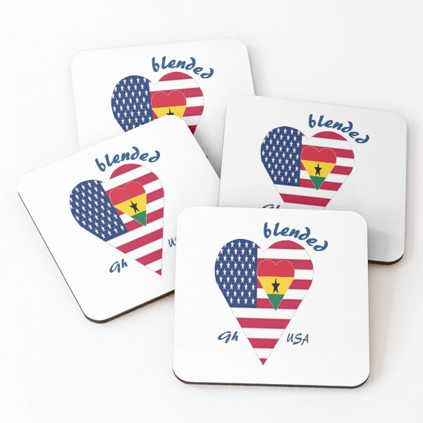 Item preview, Ghanaian and American hearts together designed and sold by WhoWeAre.