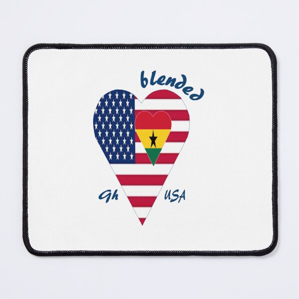 Item preview, Ghanaian and American hearts together designed and sold by WhoWeAre.