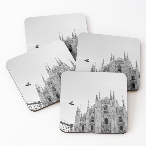 Item preview, Cathedral of Milan in Breathtaking Black and White Photography designed and sold by CarolinaReina.