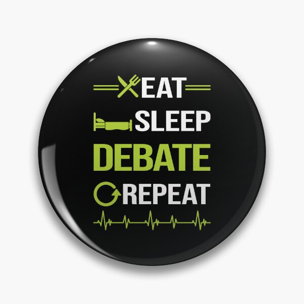 Item preview, Funny Eat Sleep Repeat Debate designed and sold by HappyTshirt1239.