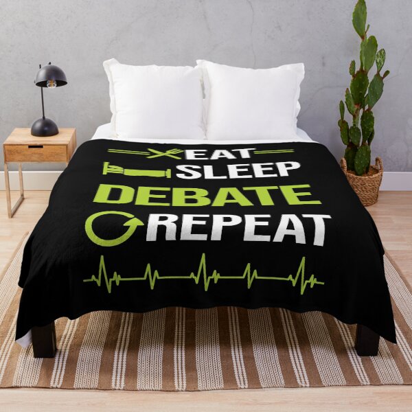 Item preview, Funny Eat Sleep Repeat Debate designed and sold by HappyTshirt1239.