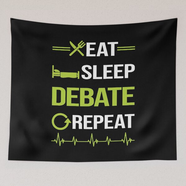 Item preview, Funny Eat Sleep Repeat Debate designed and sold by HappyTshirt1239.