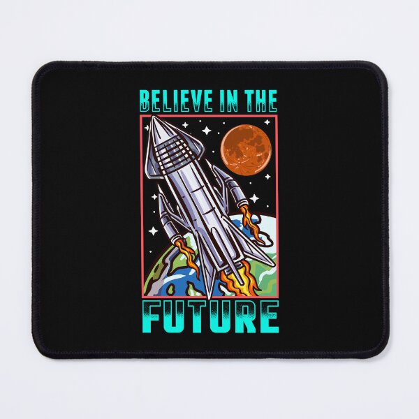 Item preview, Believe In The Future Retro Futuristic Space Art Design With Rocket And Mars designed and sold by NomYen ..