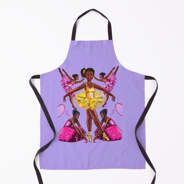 Item preview, Black ballerina girls with corn rows ballet dancing 2 ! beautiful  black girl with Afro hair and dark brown skin wearing a pink tutu.Hair love ! designed and sold by Artonmytee.