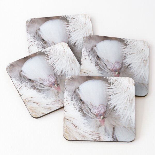 Item preview, r1368/ maj -  Pigeon white cream ! photo  6 (c)(h) by Olao-Olavia / Okaio Créations designed and sold by o.okaïo.
