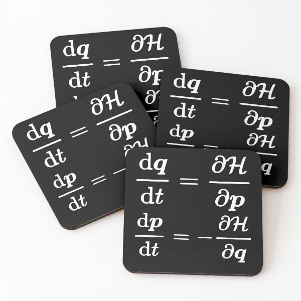 Item preview, Hamilton equations dark version designed and sold by NoetherSym.