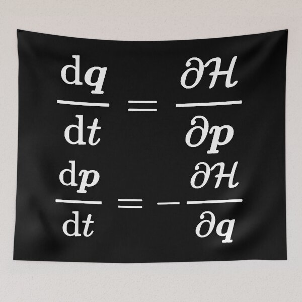 Item preview, Hamilton equations dark version designed and sold by NoetherSym.