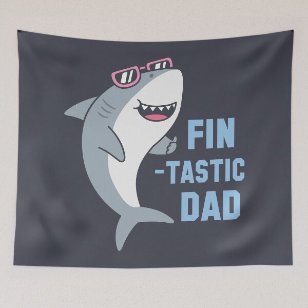 Item preview, Shark Thumbs Up, Fin-tastic Dad Shark Pun designed and sold by rustydoodle.