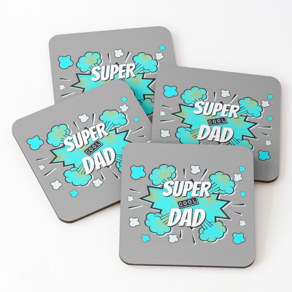Item preview, Turquoise Comic Book Style Super Cool Dad, Great Design For Cool Dads, Perfect For Father's Day designed and sold by TrulyEpoque.
