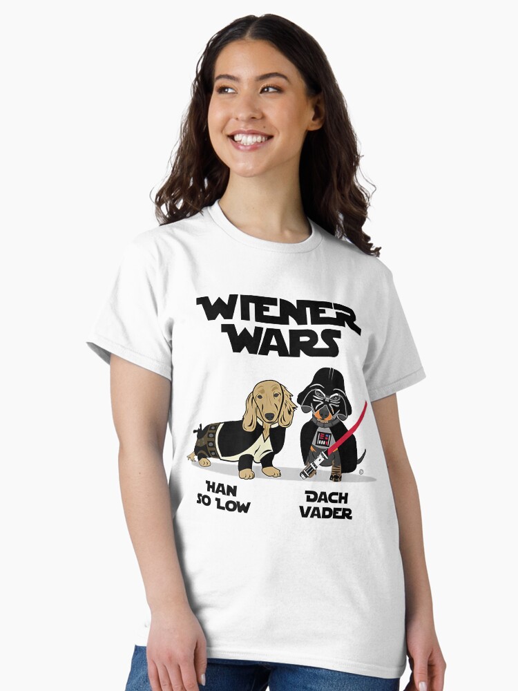 Wiener Wars Funny Dachshund  Oversized T-Shirt