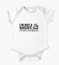 Panda: I'm not a racist - I'm black, white & Asian Kurzärmeliger Einteiler