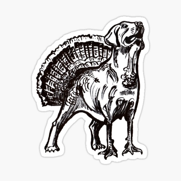 Puppurkey Sticker