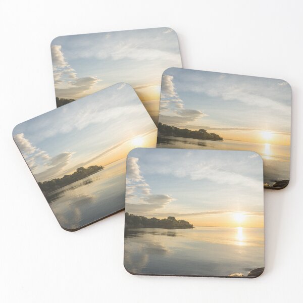 Item preview, Brilliantly Lit Summer - Resplendent Daybreak on the Shore of Lake Ontario in Toronto designed and sold by Georgia Mizuleva.
