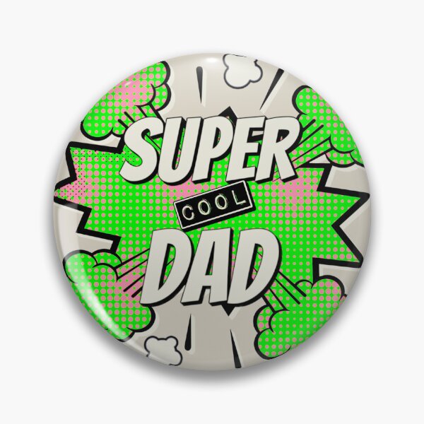 Item preview, Green Comic Book Style Super Cool Dad, Great Design For Cool Dads, Perfect For Father's Day designed and sold by TrulyEpoque.