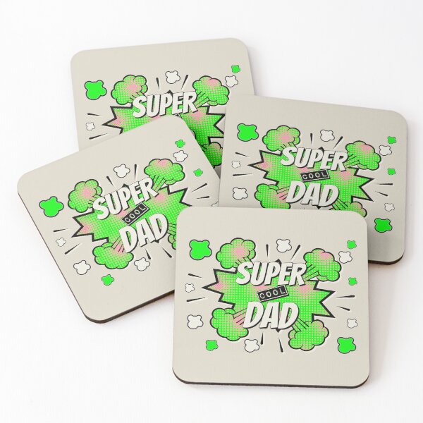 Item preview, Green Comic Book Style Super Cool Dad, Great Design For Cool Dads, Perfect For Father's Day designed and sold by TrulyEpoque.