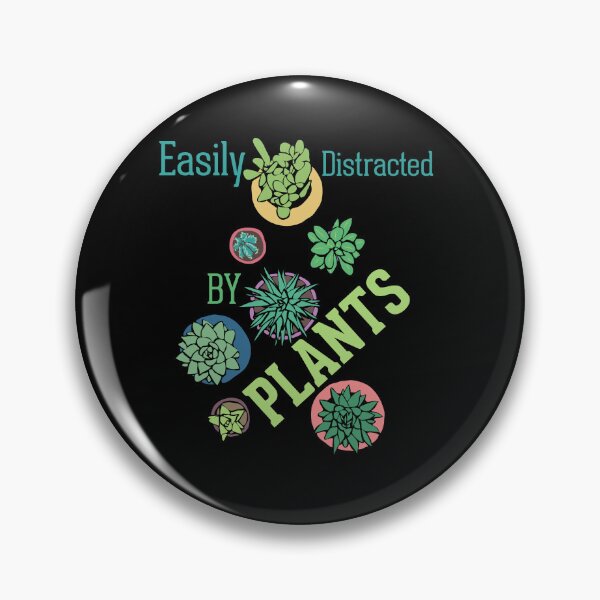 Artikelvorschau, Funny T-shirt Plant Lover Easily Distracted By Plants entworfen und verkauft von Heidi Designs.