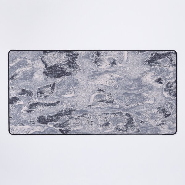 Item preview, Rustic platinum blue stone wall designed and sold by SulkaCreative.