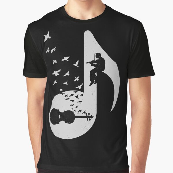 Musical note - Violin Graphic T-Shirt