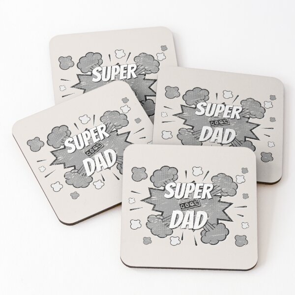 Item preview, Distressed Grey Comic Book Style Super Cool Dad, Great Design For Cool Dads, Perfect For Father's Day designed and sold by TrulyEpoque.