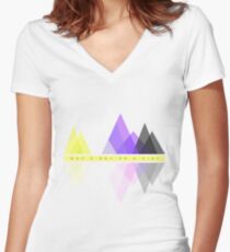 Camiseta entallada de cuello en V Ni un niño o una niña