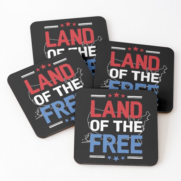 Item preview, 4th of July USA Independence Day: Land of the Free designed and sold by Happy Puppy Print On Demand.