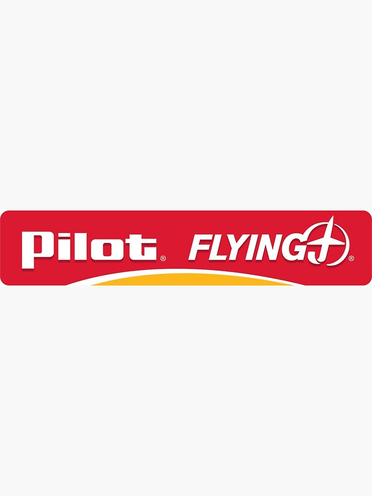 "Pilot Flying J truck stop logo" Sticker by peteroldfield Redbubble