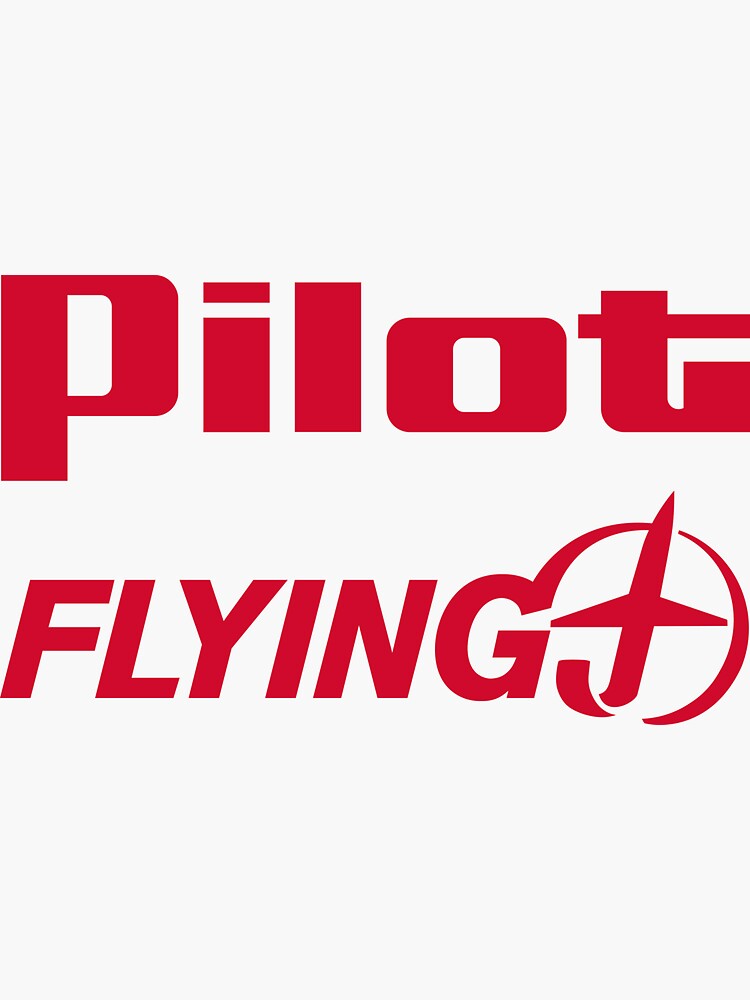 "Pilot Flying J truck stop logo" Sticker by peteroldfield Redbubble