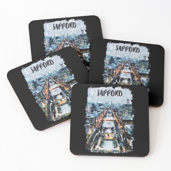 Item preview, Sapporo Japan city watercolor designed and sold by chrlalexandru.