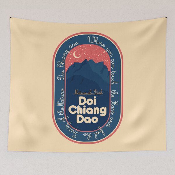 Item preview, Doi Chiang Dao - Thailand. Mountain near Chiang Mai. Backpacker Badge designed and sold by Boogosh.