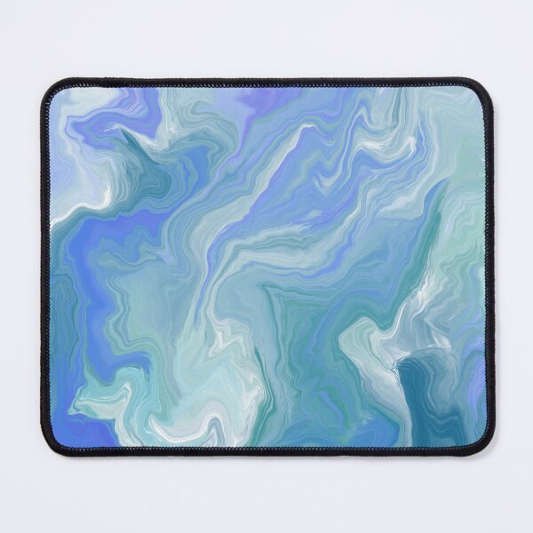 Item preview, Blue Acrylic Pour Effect Pattern designed and sold by WoollyOrbit2000.