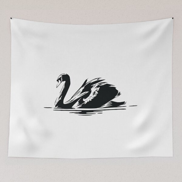 Item preview, Swan Melancholic Bird Floating in the Lake designed and sold by BakaOutfit.