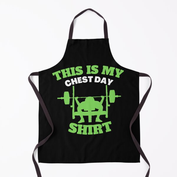 Item preview, This Is My Chest Day - Funny Gym - White Green designed and sold by GymWearDepot.