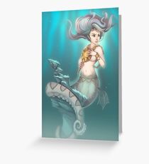 Sea Serpent Queen Greeting Card